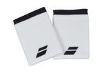 Babolat Jumbo Logo Sweatband Wristband white/black - 2 pieces